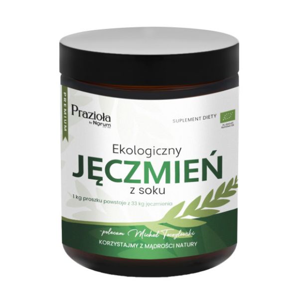 Sok z młodej trawy jęczmiennej
